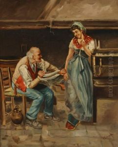 The Courtship
: A Pair Of Works by Vincenzo Ciappa