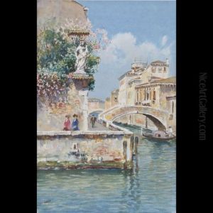 Paesaggio Con Figure by Beppe Ciardi