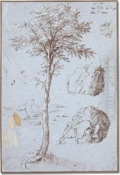 Inscribed By The Artist In Brown Ink Upper Right - view 1