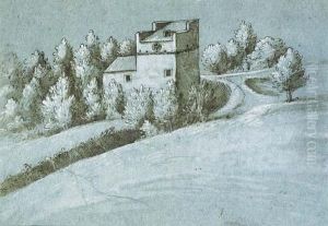 A Farmhouse On A Wooded Hill