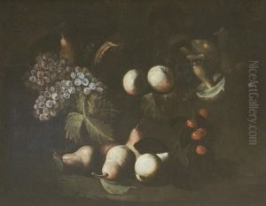 Natura Morta Di Frutta E Funghi