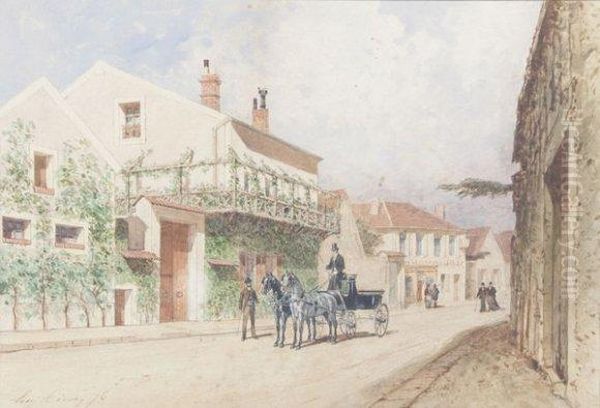 Le Cabriolet Dans La Rue Du Village - view 1