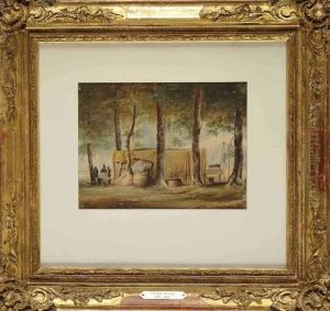 Le Jeu Au Campement by Pierre Luc Charles Ciceri