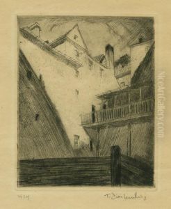 Stare Mury. Motyw Z Ul. Brzozowej W Warszawie by Tadeusz Cieslewski