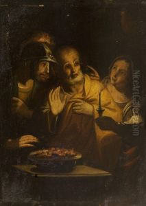 Il Rinnegamento Di Pietro by Antonio Cifrondi