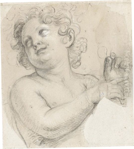 Cartoon Fragment: Study Of A Putto - view 1