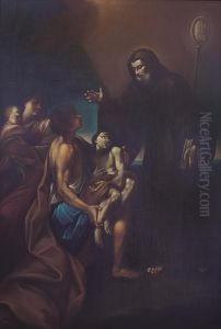 Il Miracolo Di San Francesco Da Paola by Felice Cignani