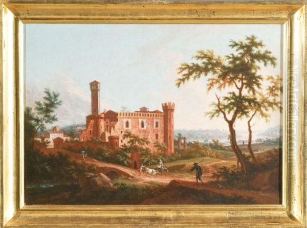 Paesaggio Con Castello Medioevale - view 1