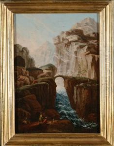 Il Ponte Del Diavolo by Angelo Antonio Cignaroli