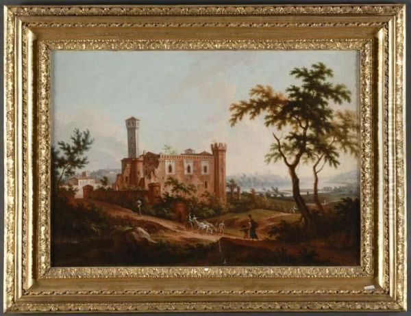 Paesaggio Con Castello Medioevale - view 1