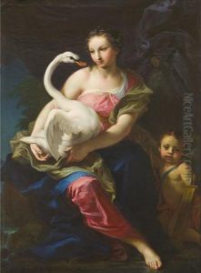 Leda E Il Cigno by Giambettino, Giov. Cignaroli B