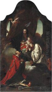 Madonna Col Bambino, Sant'agostino E Santo Vescovo