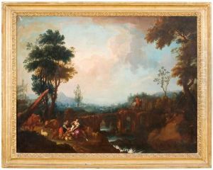 Paesaggio Con Contadine E Viandante A Cavallo