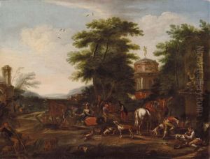 Il Riposo Dopo La Caccia by Vittorio Amedeo Cignaroli
