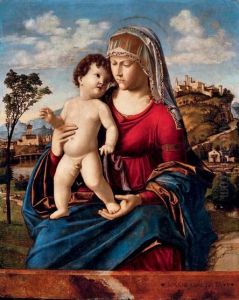 The Madonna And Child In A Landscape