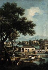 Paesaggio Del Brenta Alla Chiusa Di Dolo