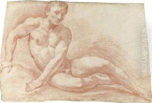 A Reclining Nude by Antonio Ciocchi