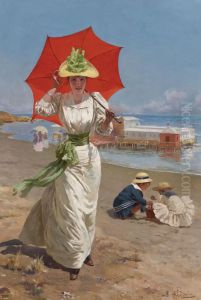 The Red Umbrella by Fabio Cipolla