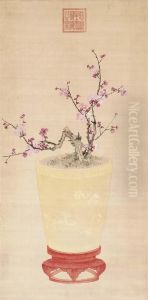 Plum Blossoms by Empress Cixi Manchu-Chinese