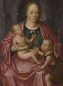 Madonna And Child With John.