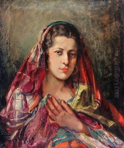 Portret Cyganki by Truus Gertrude Claes