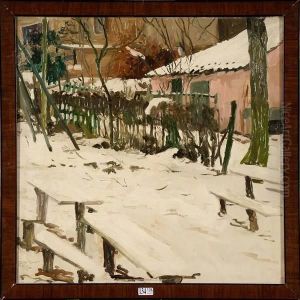 Le Vieux Cornet Sous La Neige by Albert Claes-Thobois