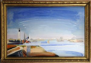 Vue Du Port D'ostende by Albert Claes-Thobois