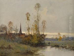 Le Clocher Du Village by Charles Clair