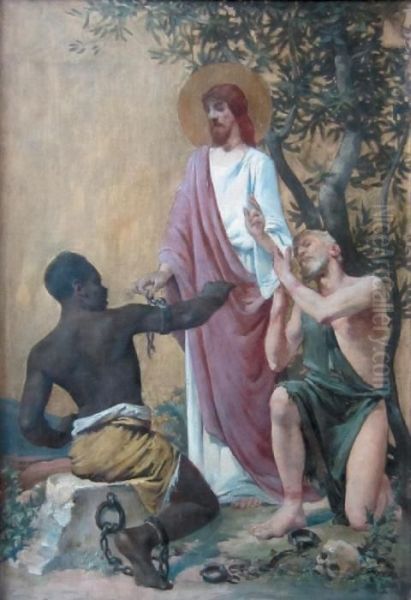 Le Christ Liberant Deux Esclaves - view 1