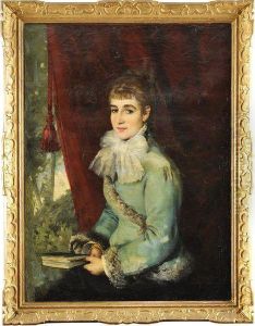 Portrait De Sarah Bernhardt by Georges Jules Victor Clairin