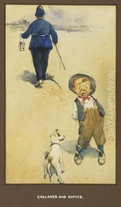 Collared And Cuffed. Unsigned. by Ellen H. Clapsaddle