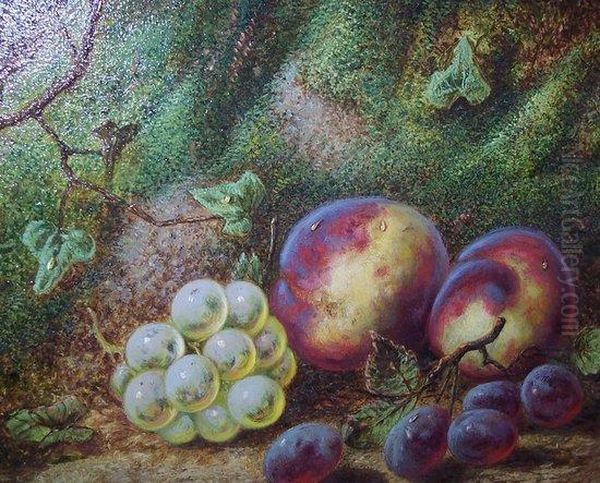 Fruit On A Mossy Bank - view 1