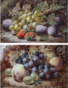 Green Grapes, Plums And Strawberries Green Grapes, Plums And Strawberries