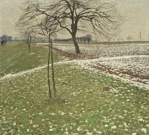 Niederrheinische Landschaft Imvorfruhling by Maximilian Clarenbach