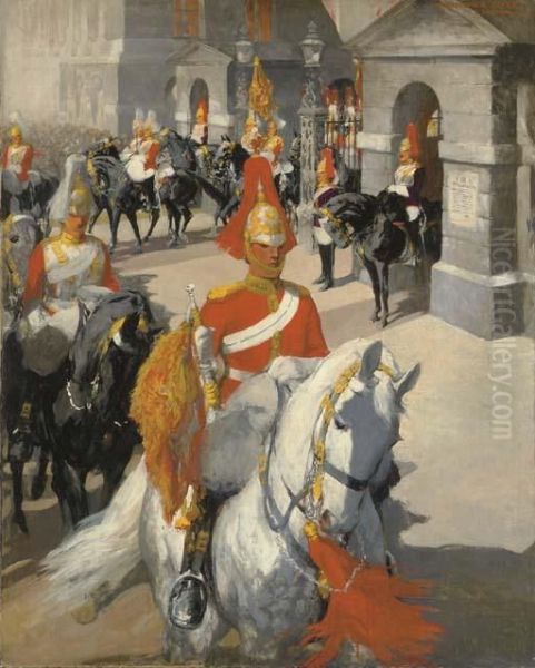 The Regiment Leaves The Horse Guards Parade - view 1