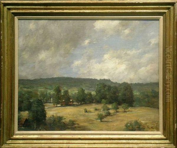 Vermont Hills And Woman Bather, Study: A Double-sided Work - view 1