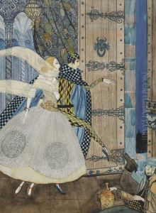 Illustration To John Keat's Poem by Harry Clarke