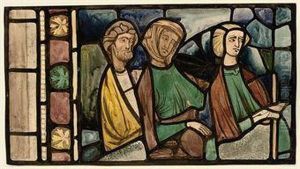 Copy Of Xiv Century Stained Glass Panel At Chalons-sur-marne by Harry Clarke