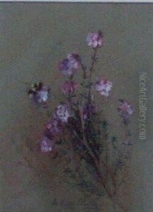 Bumble-bee On Crossleaved Heath by Marian Eagle Clarke
