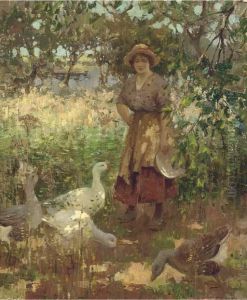 The Goose Girl by William Hannah Clarke