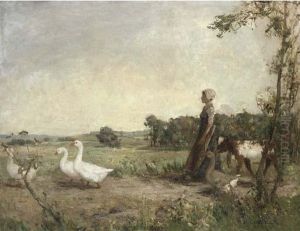 The Goose Girl by William Hannah Clarke