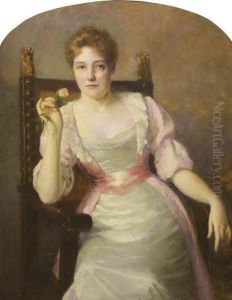 Portrait Of Woman by Ralph Elmer Clarkson