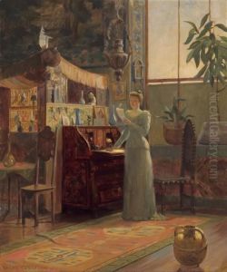 Reading The Letter by Ralph Elmer Clarkson