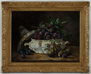 Nature Morte Aux Prunes Et Figues