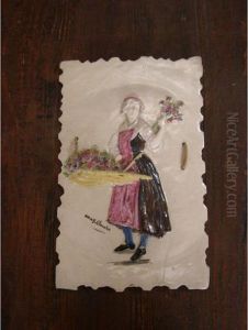 Cueilleuse De Fleurs by Max Claudet