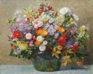 Groser Sommerblumenstraus