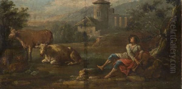 Vacher Et Son Troupeau - view 1