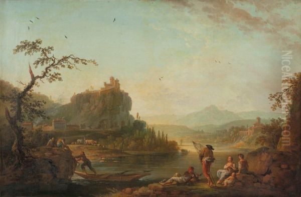 Paysage Traverse Par Une Riviere - view 1