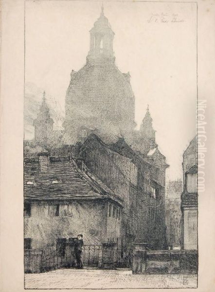 Blick Uber Die Munzgasse Auf Die Frauenkirche - view 1