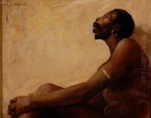African Man In Profile by William Anton Joseph Claus